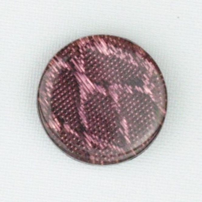 Hovedbilde Glitterknapp kobber slangeskinn 18 mm