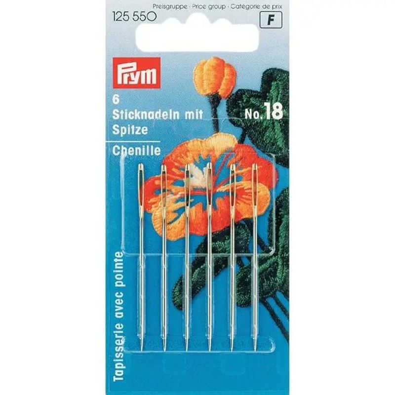 Broderinål med spiss Nr. 18