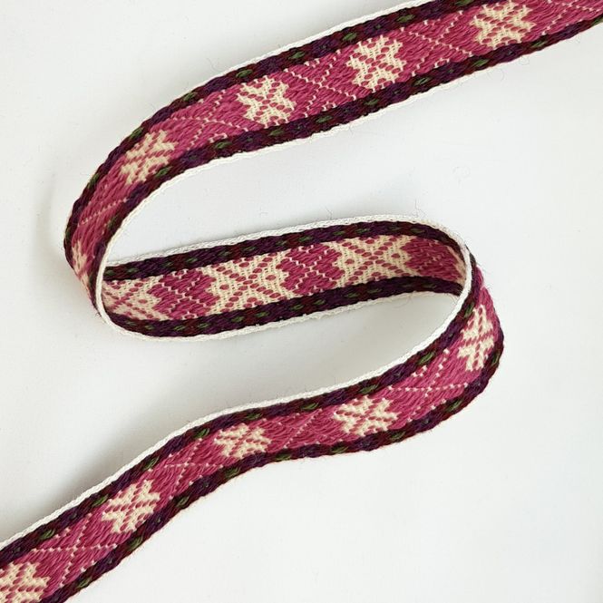 Hovedbilde Koftebånd Haugtussa 111 Gammelrosa 20 mm
