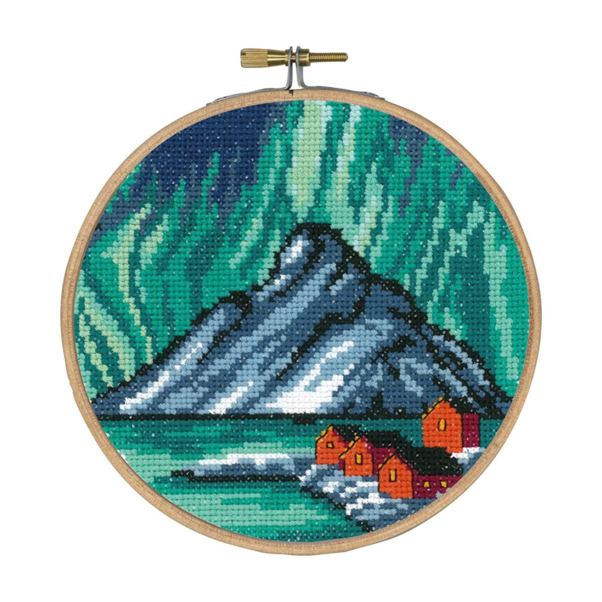 Bilde Nordlys i Lofoten broderipakke 