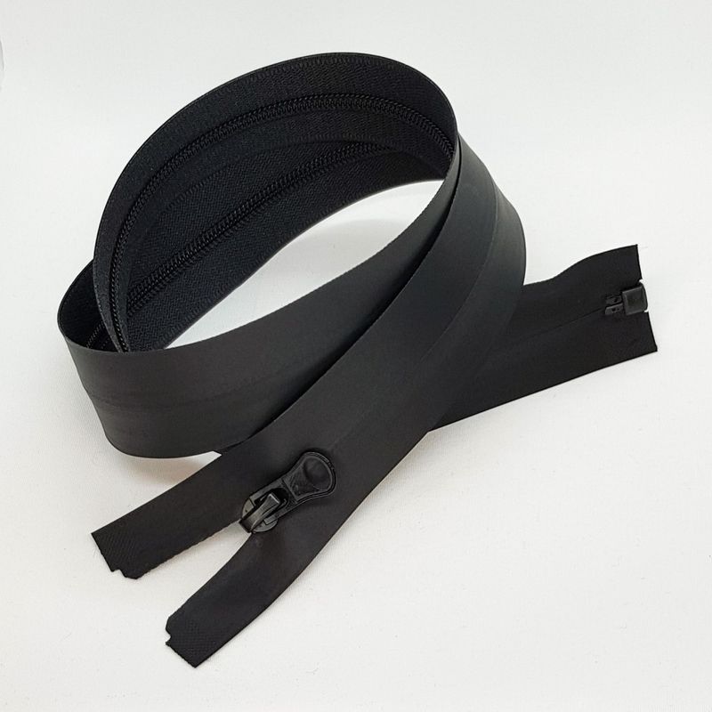 Glidelås vanntett 3 mm nylon delbar glidelås sort