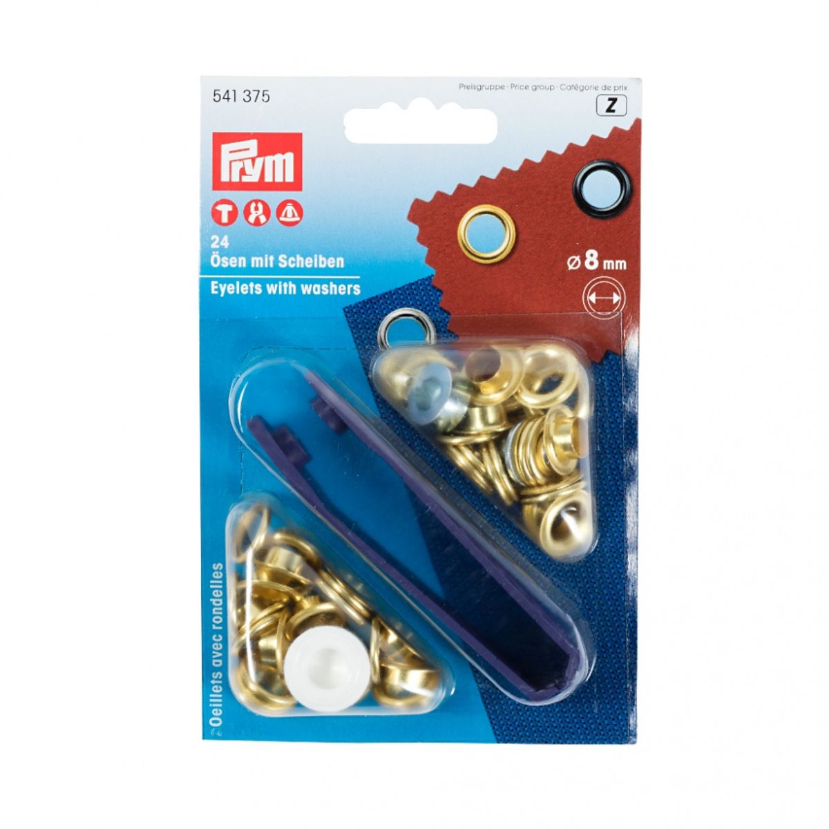 Maljer messing  8 mm Prym