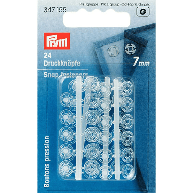 Hovedbilde Trykknapper  7 mm transparent