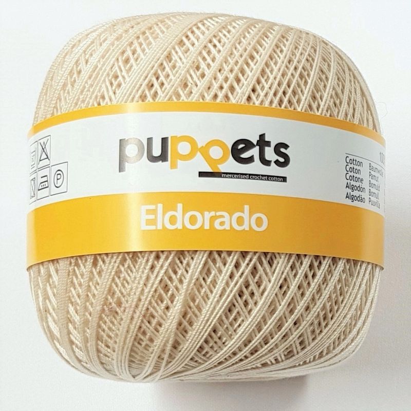 Heklegarn No.16 ecru 50 gr Eldorado Puppets