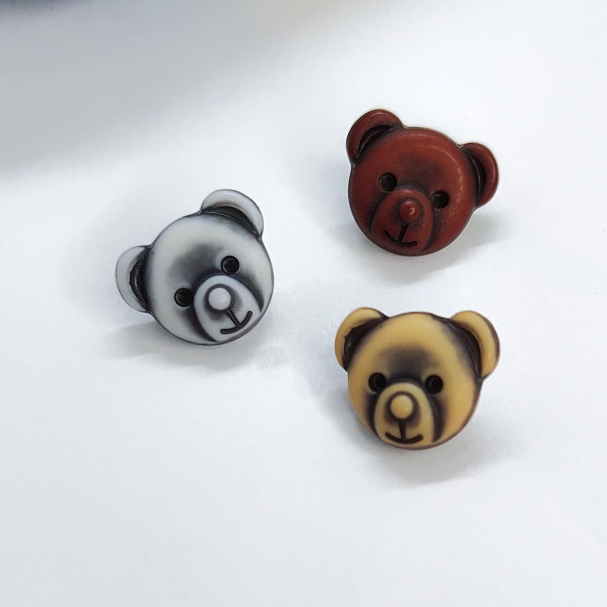 Barneknapp Bamse 15 mm øyeknapp - flere farger