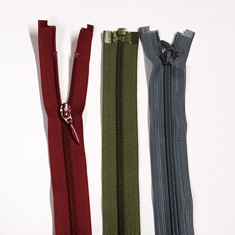 Jakkeglidelås 4 mm YKK tynn nylon delbar glidelås