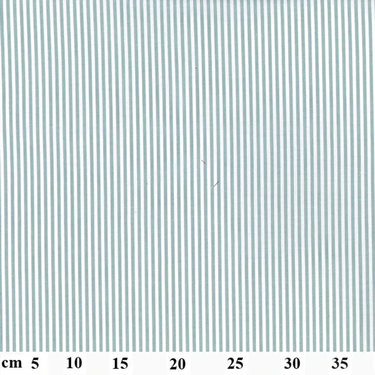 Garnfarget stripe  3 mm gråblå-hvit kjøkkenruter