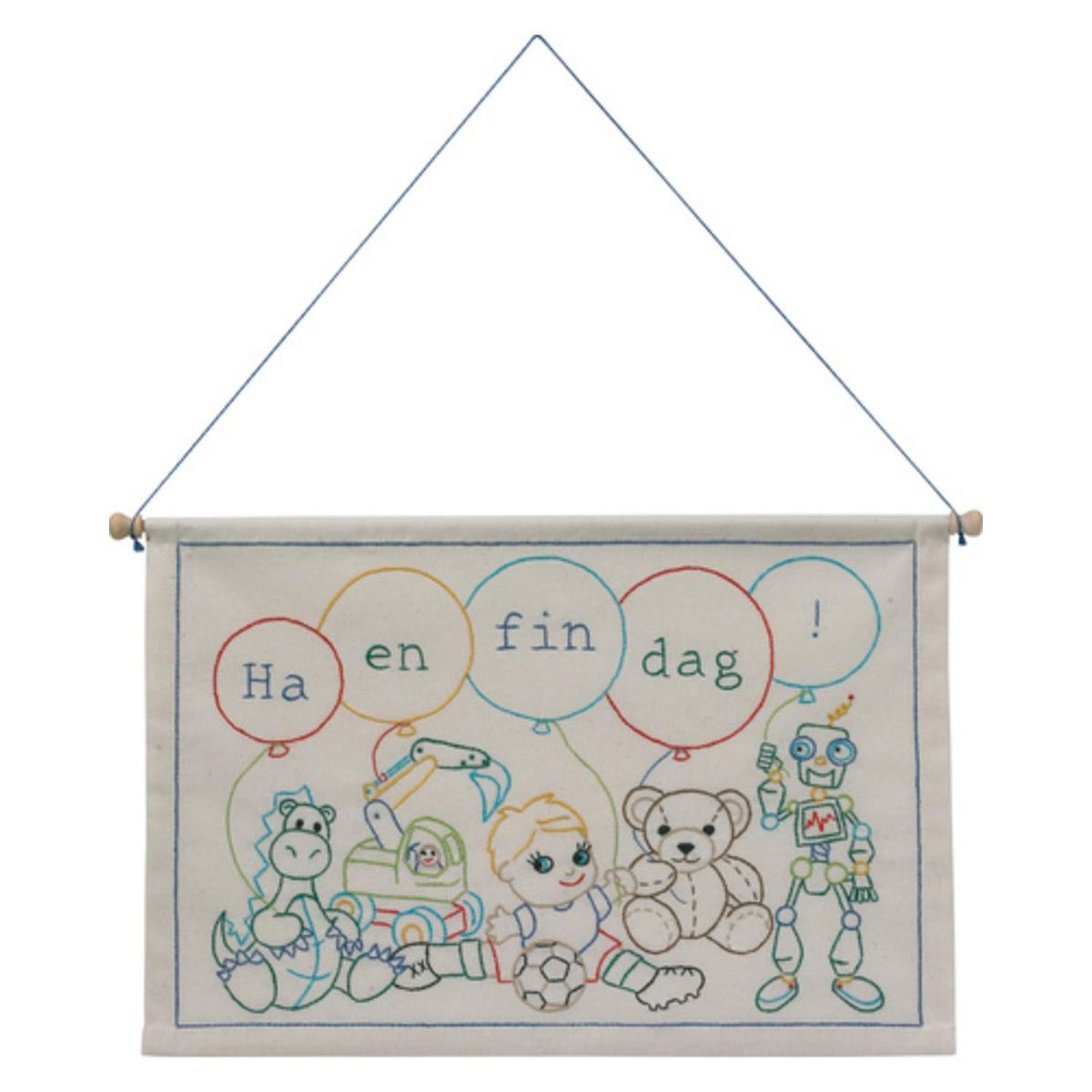 Bilde Ha en fin dag! påtegnet 40 x 27 cm