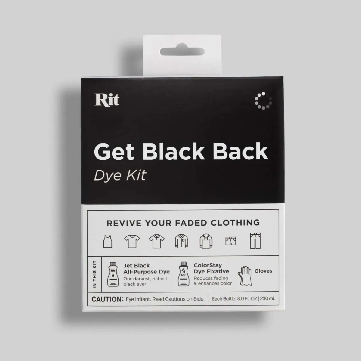 Rit Get Black Back Dye Kit - refarging