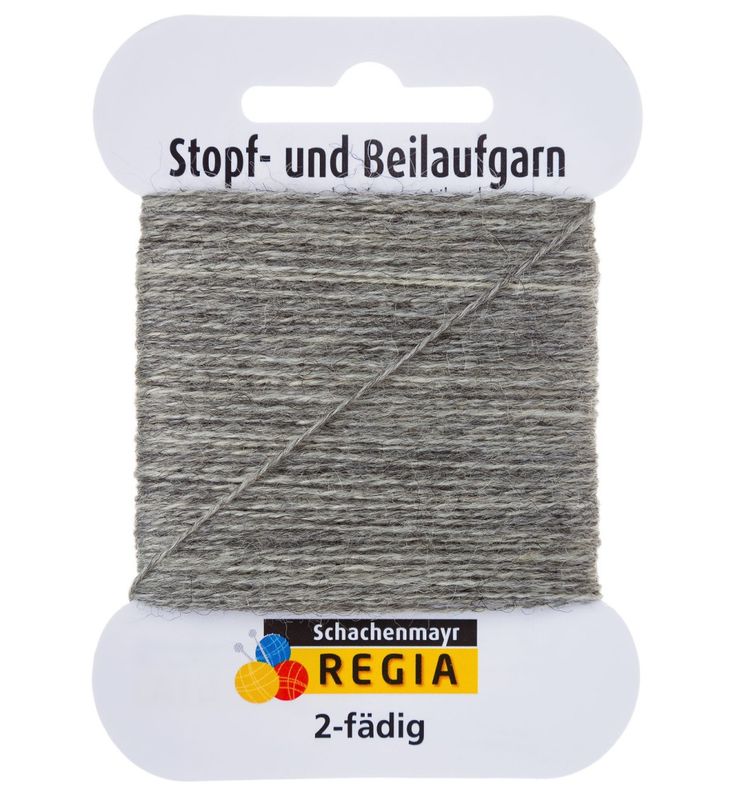 Stoppegarn 00033 melert flanellgrå - UTG.