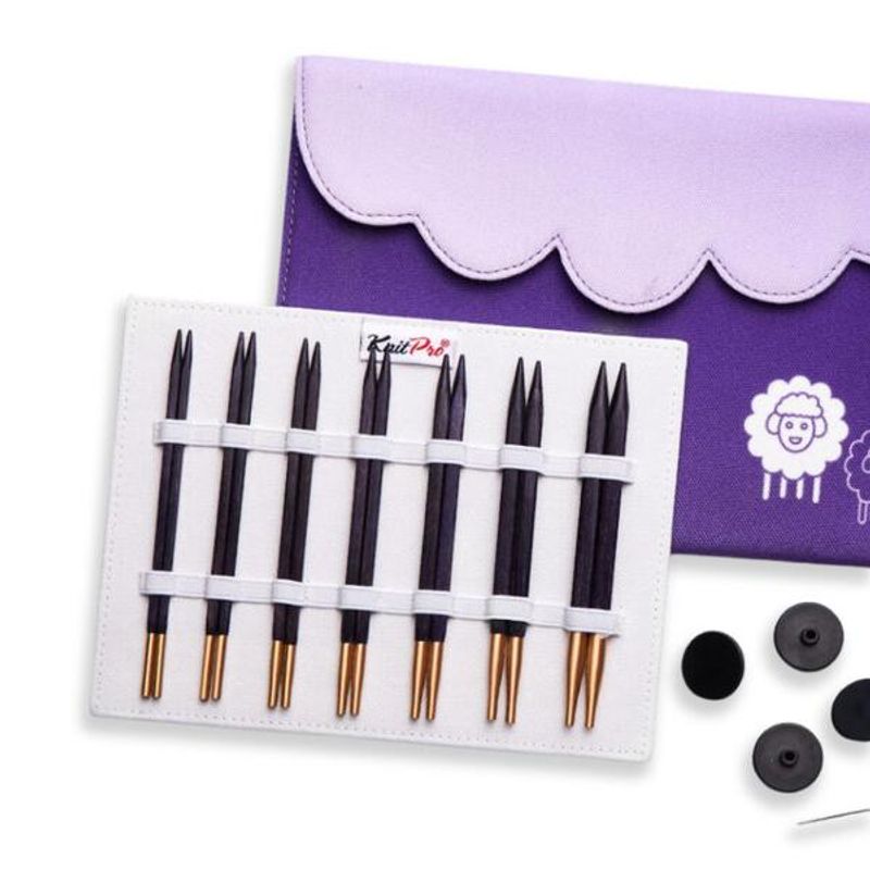 Strikkepinnesett J'adore Cubics DeLuxe utskiftbare pinner 4 - 8 