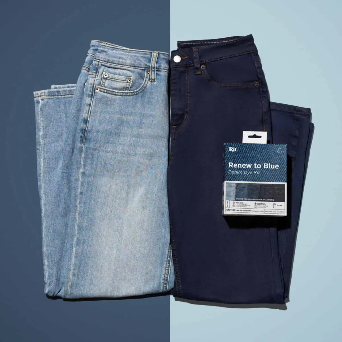 Rit Renew to Blue- Denim Dye Kit - refarging