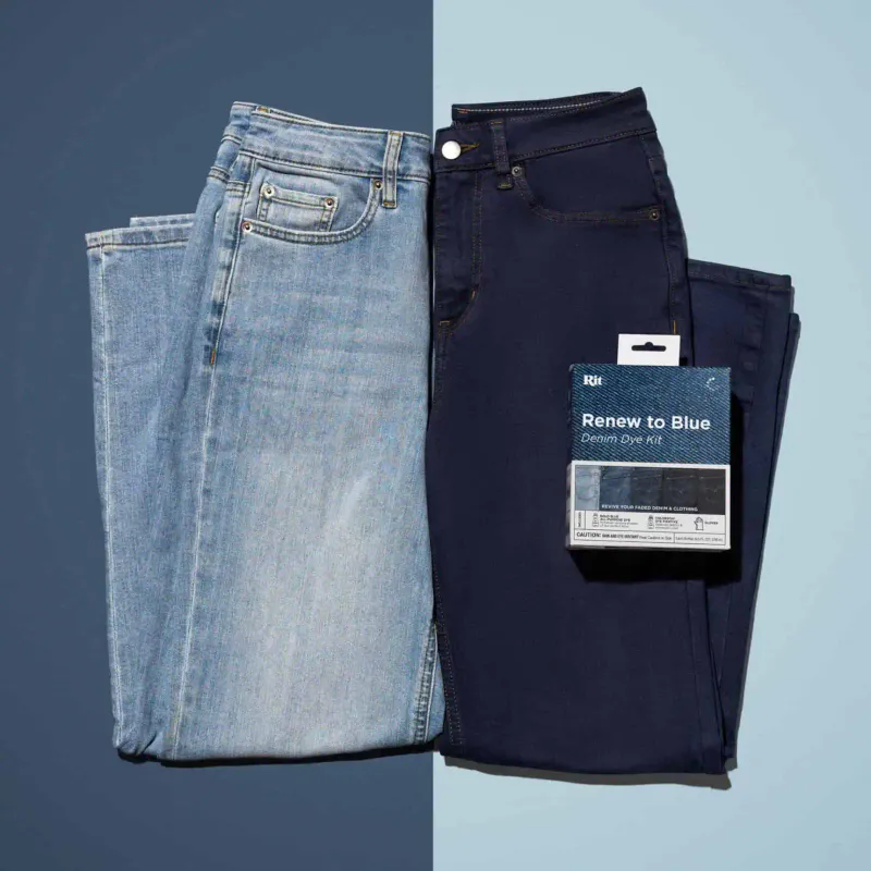 Rit Renew to Blue- Denim Dye Kit - refarging
