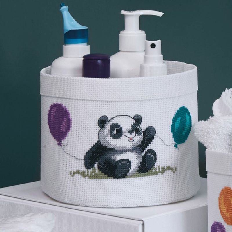 Kurv panda 17Ø x 12 cm