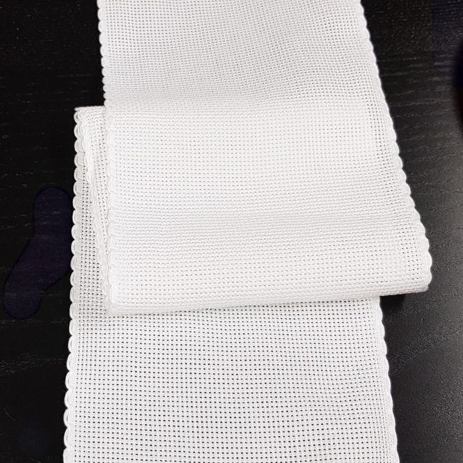 Hovedbilde Broderibånd 12 cm aida hvit