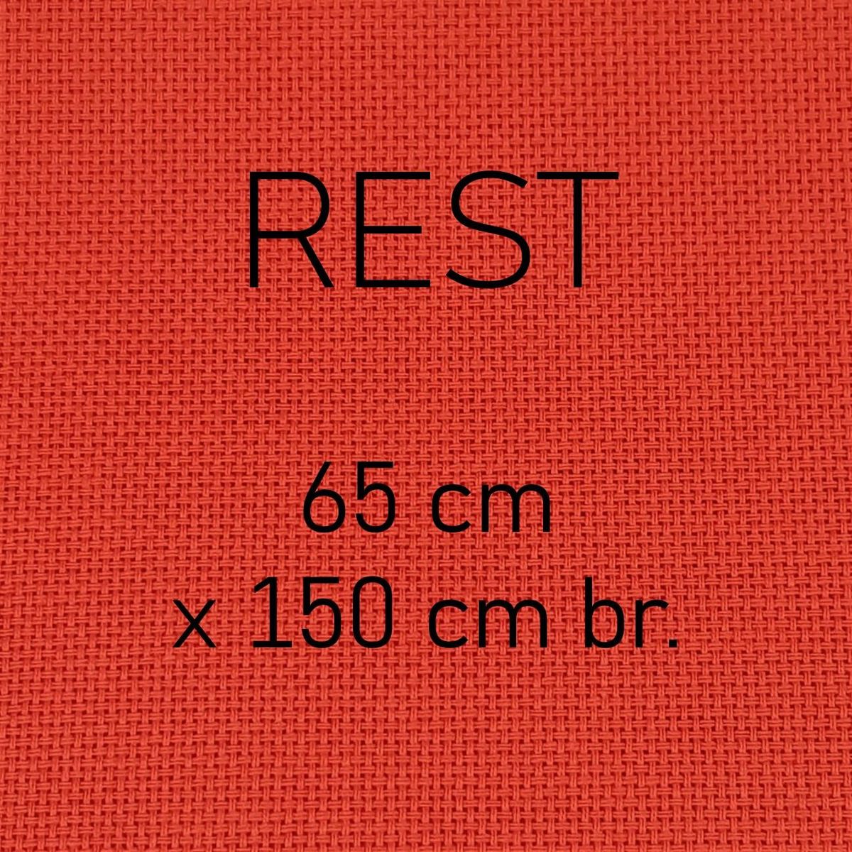 Hardanger 9-trådet Rød - REST 65 cm 