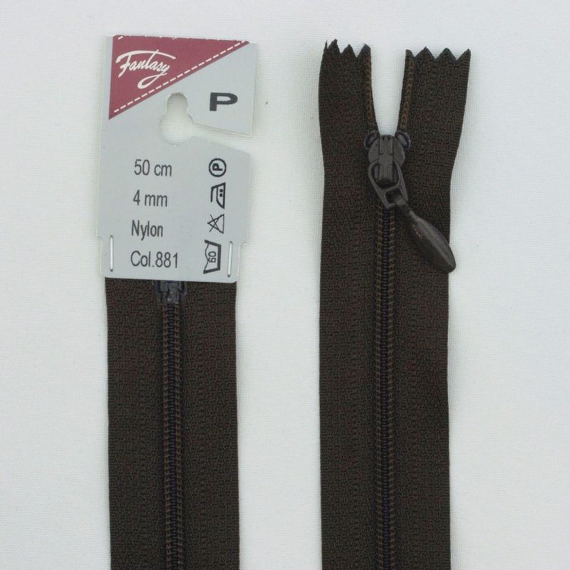 Glidelås 4 mm nylon ikke-delbar spiralglidelås