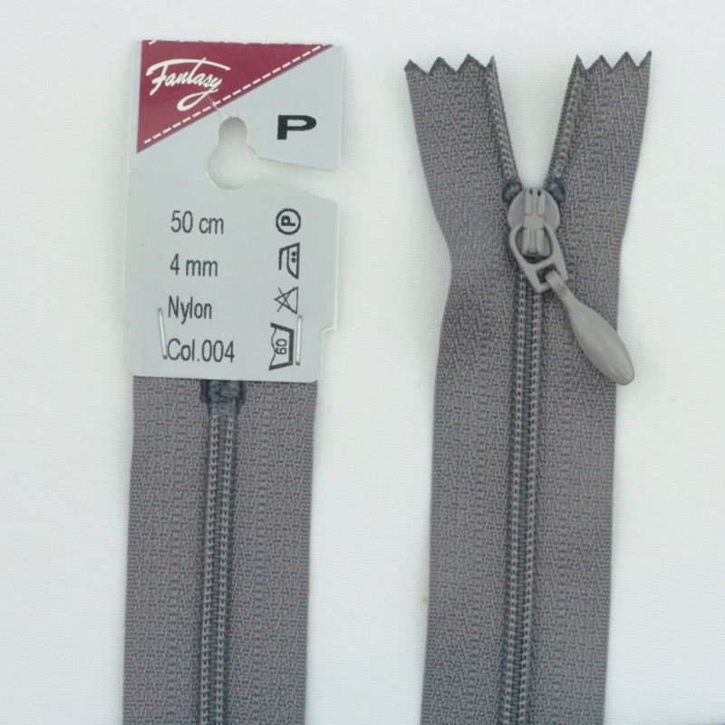 Glidelås 4 mm nylon ikke-delbar spiralglidelås