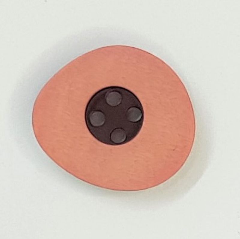Knapp På skeivå 25 mm -  kåpeknapp