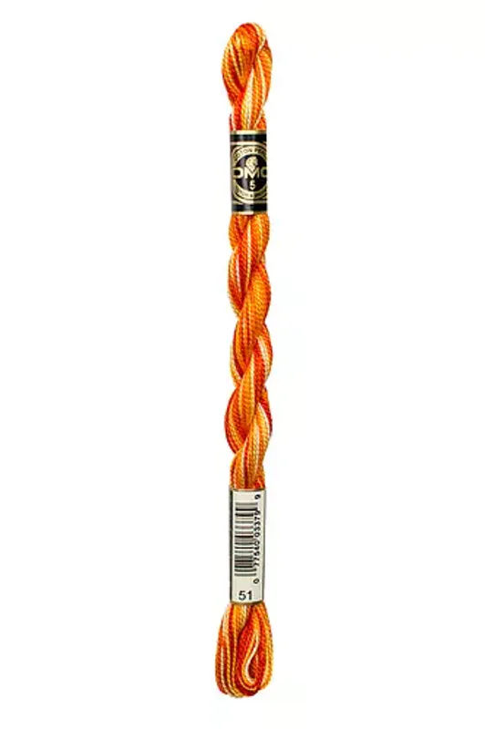 Perlegarn No.  5 DMC 115 Flammegarn