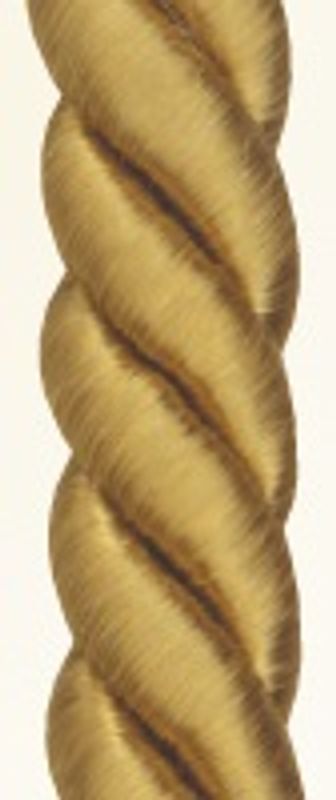 Tvunnet snor blank 2,5 mm - flere farger