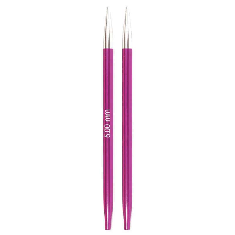 KnitPro Zing utskiftbare pinner - lange 13 cm 