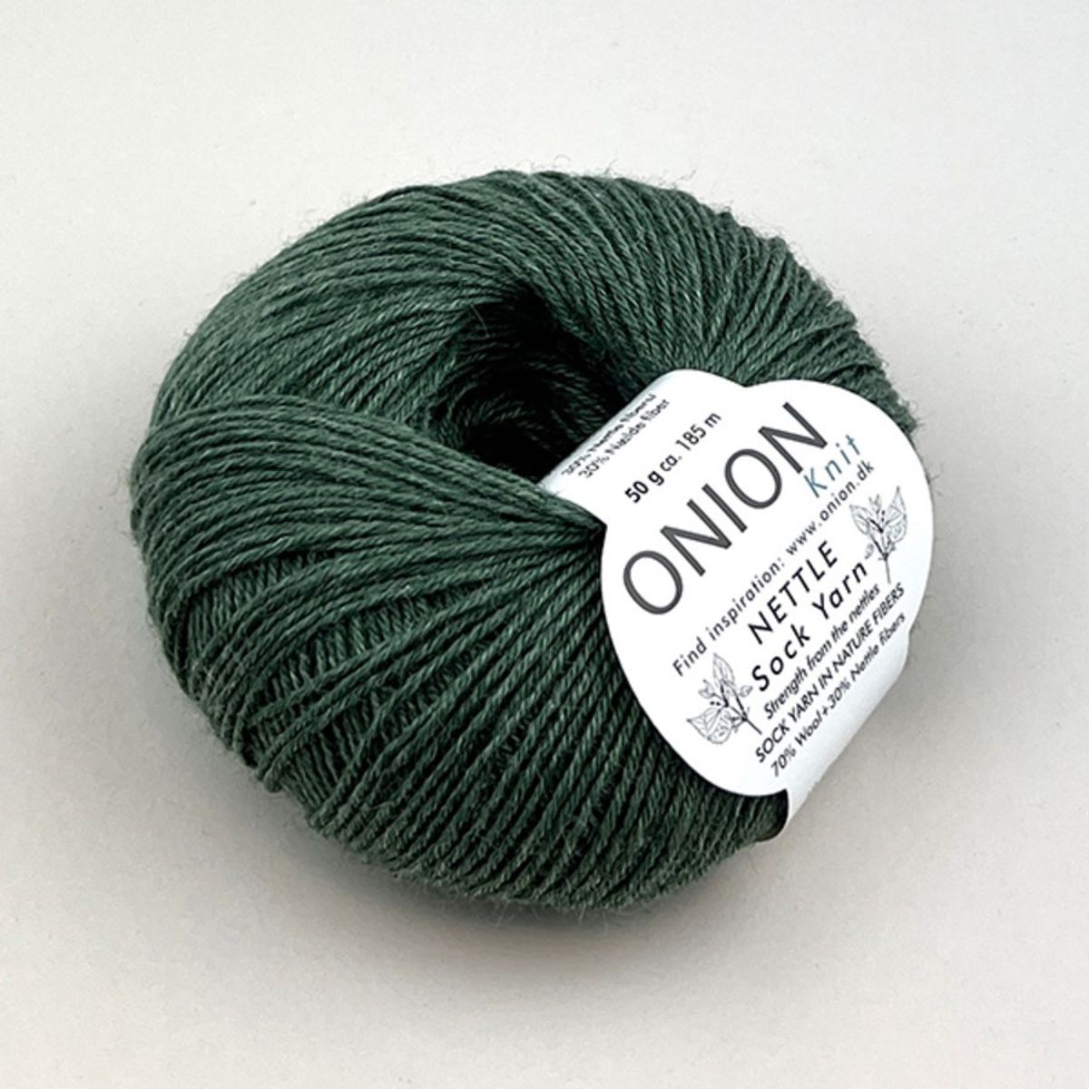 Onion Nettle sokkegarn med neslefiber 50 g