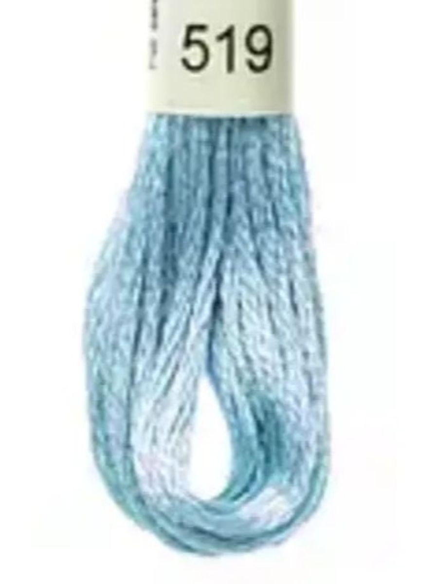 DMC Mouline No. 117 ensfarget brodergarn bomull