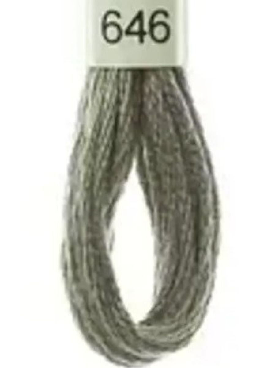 DMC Mouline No. 117 ensfarget brodergarn bomull