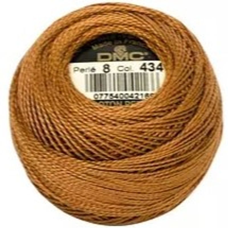 Perlegarn No.  8 DMC 116 Ensfarget bomull - Pearl cotton