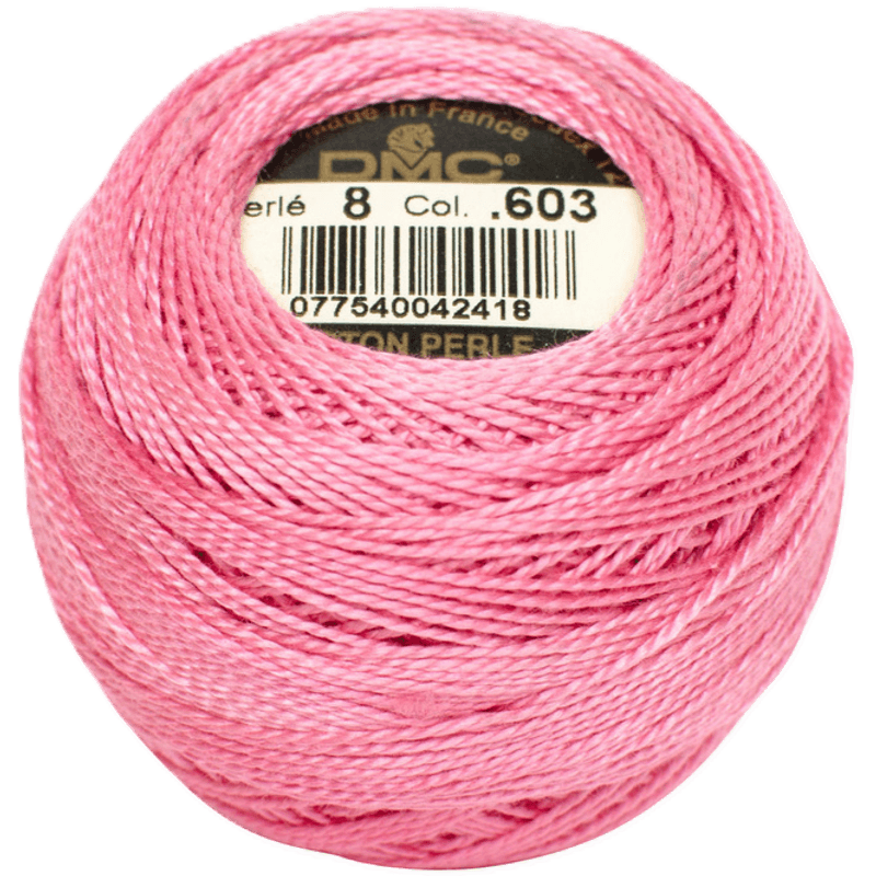 Perlegarn No.  8 DMC 116 Ensfarget bomull - Pearl cotton