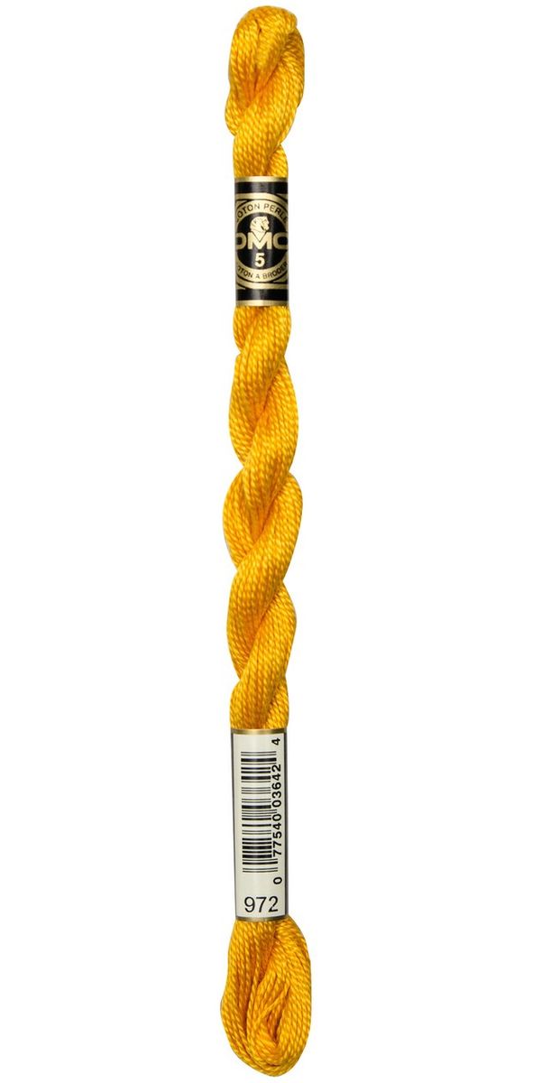 Perlegarn No.  5 DMC 115 Ensfarget bomullsbroderigarn